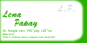 lena papay business card